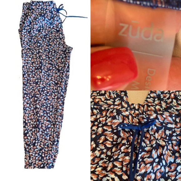 zuda Z-Move Momentum Joggers Navy Animal M Women’s Pants Bottoms - Picture 3 of 10